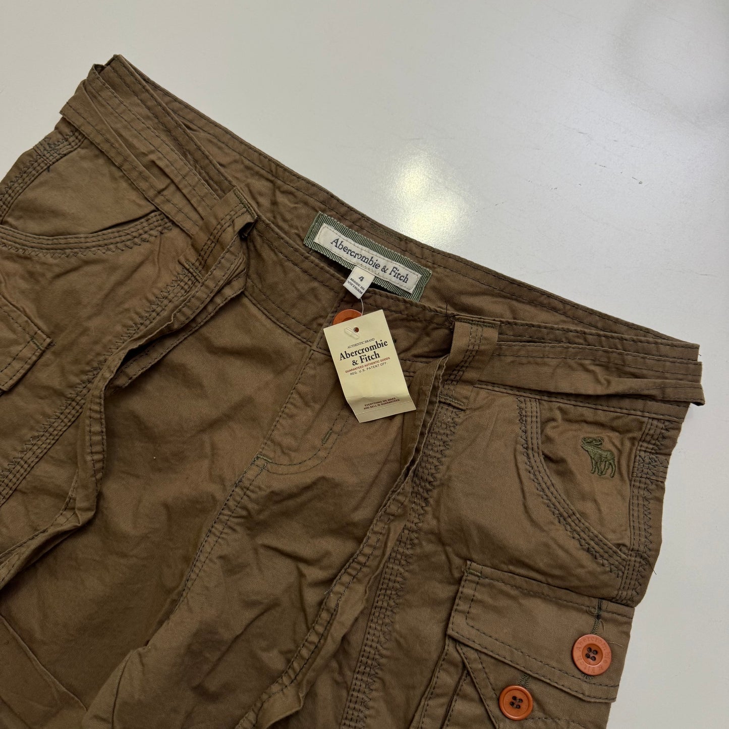 Brown Abercrombie Cargo Shorts