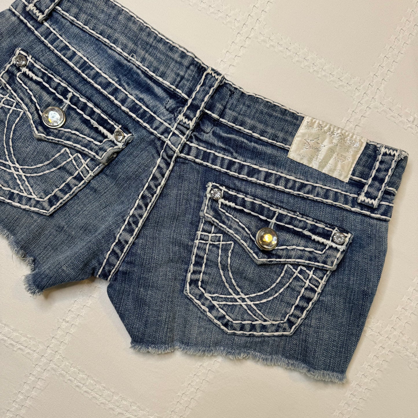 L.A. Idol Low Rise Denim Shorts