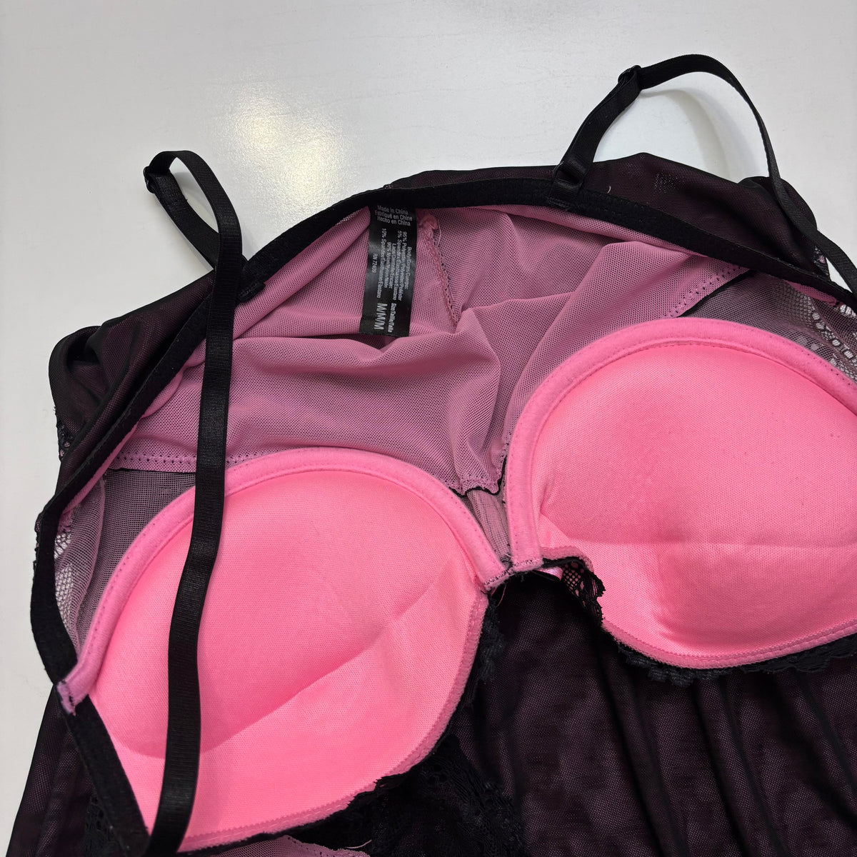 Pink + Black Babydoll Cami