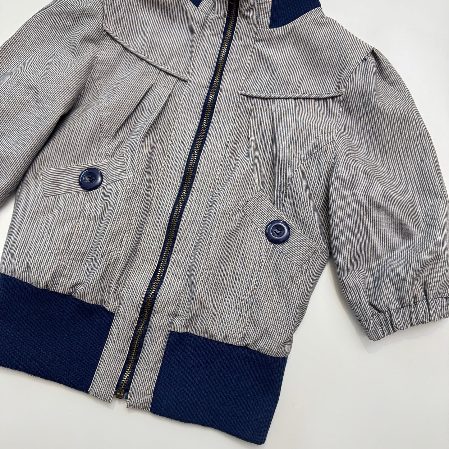 Striped Bomber Jacket