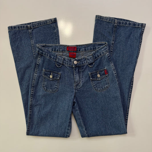 Low Rise Flare Jeans