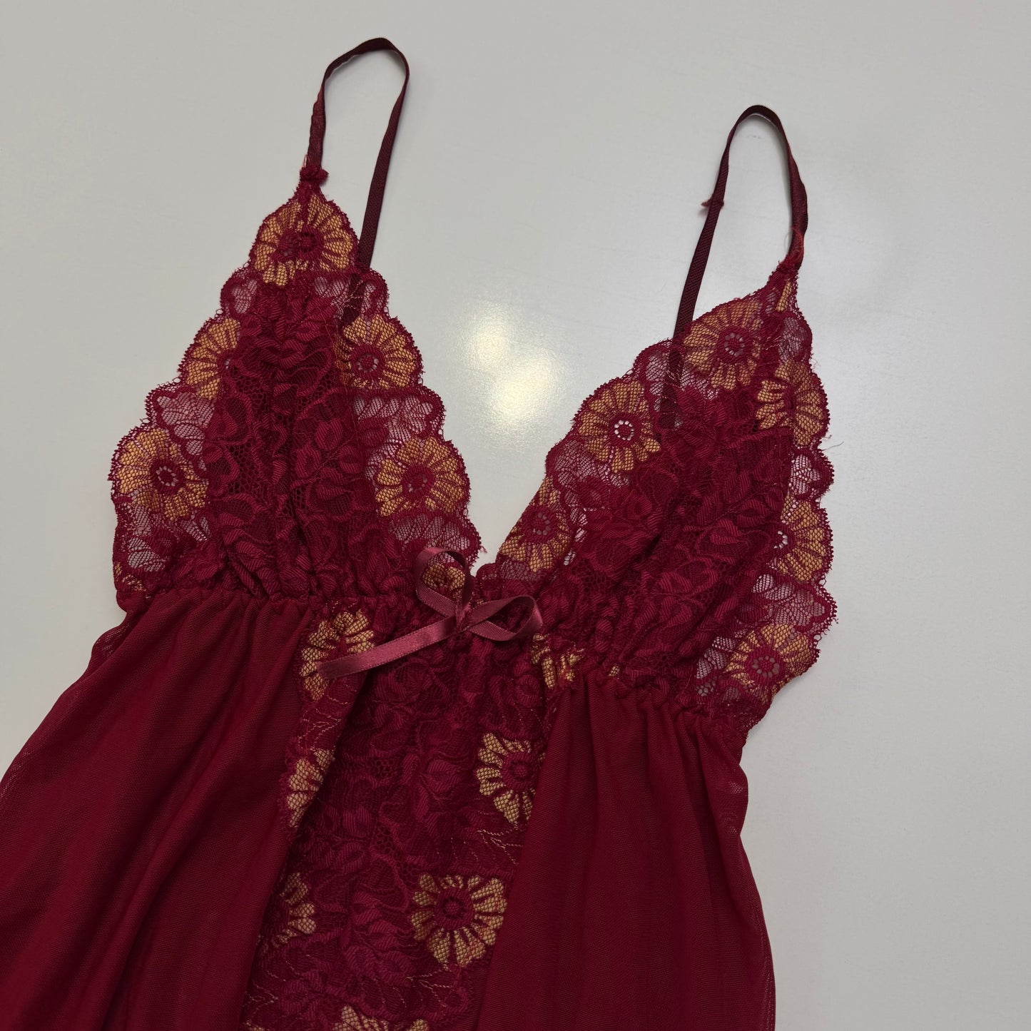 Red Lace Babydoll Cami