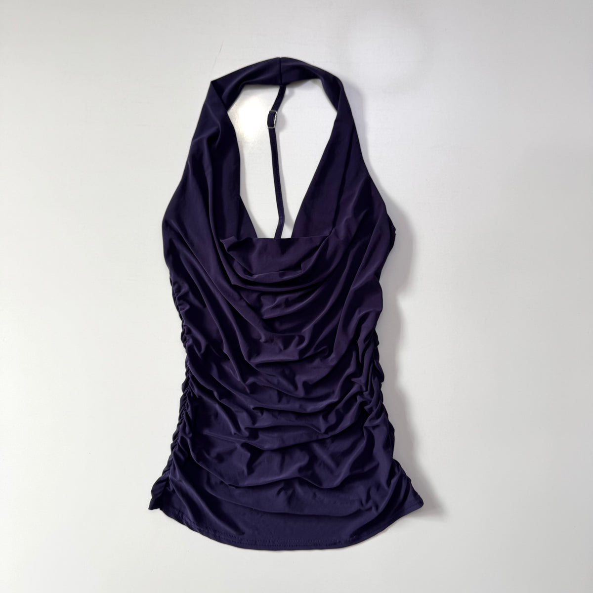 Purple Cowl Neck Cami