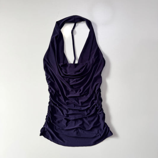 Purple Cowl Neck Cami