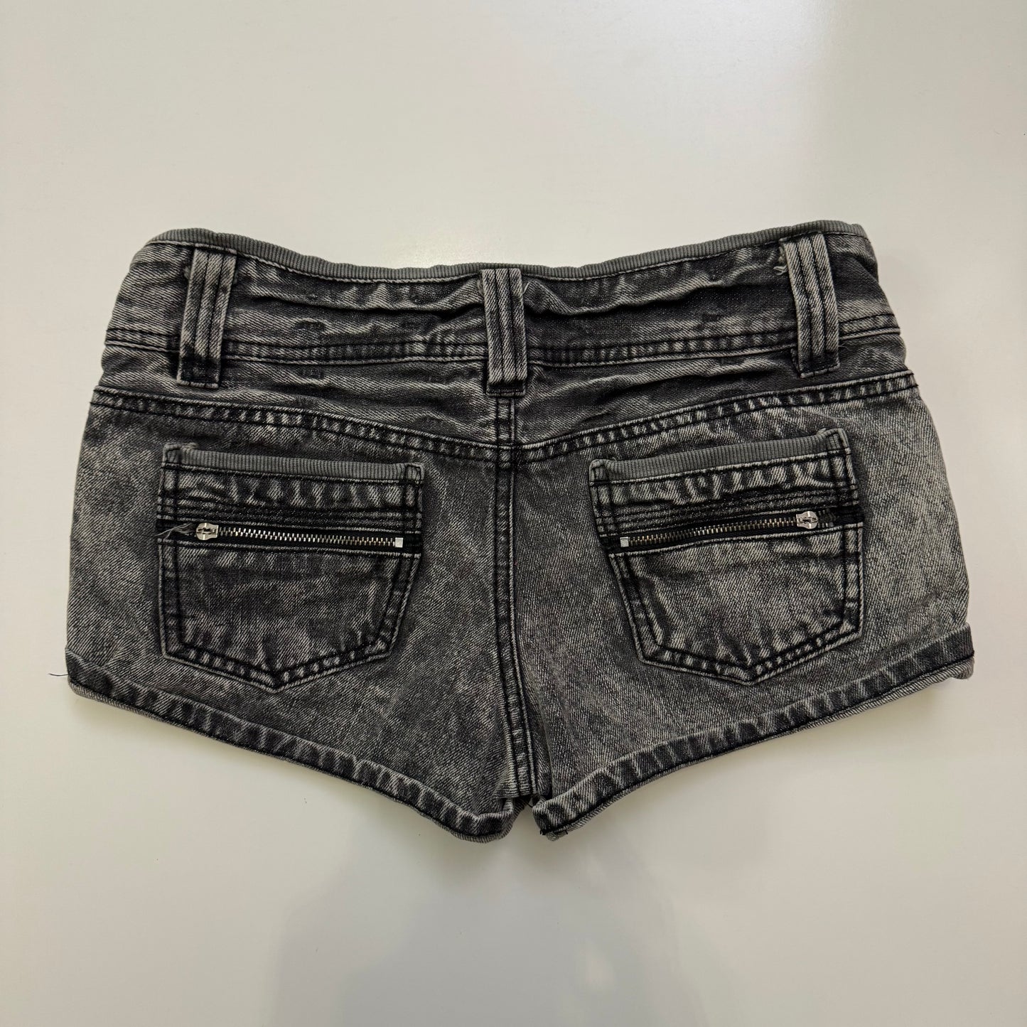 Black Denim Mini Shorts