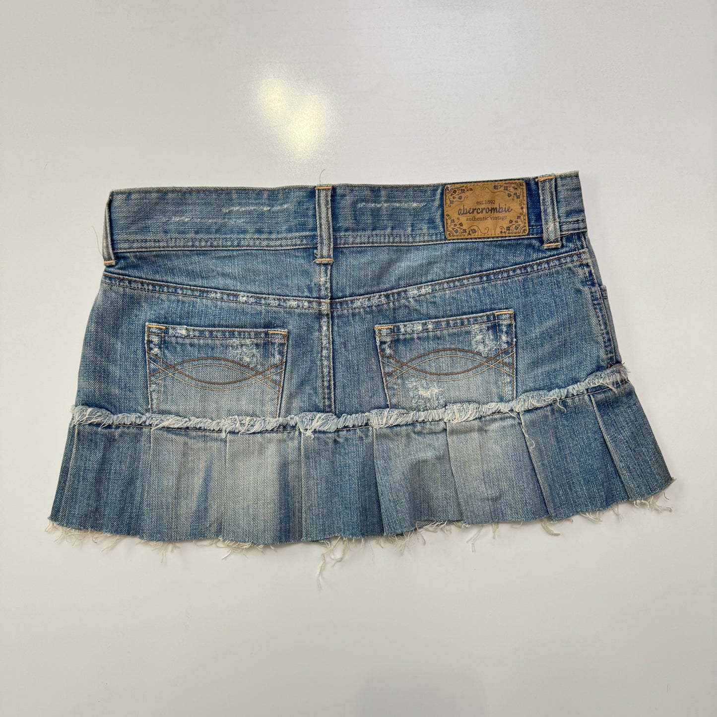 Abercrombie Denim Pleat Mini