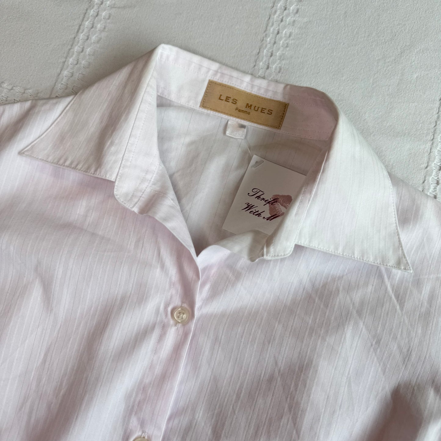 Pink Cinched Button Up Blouse