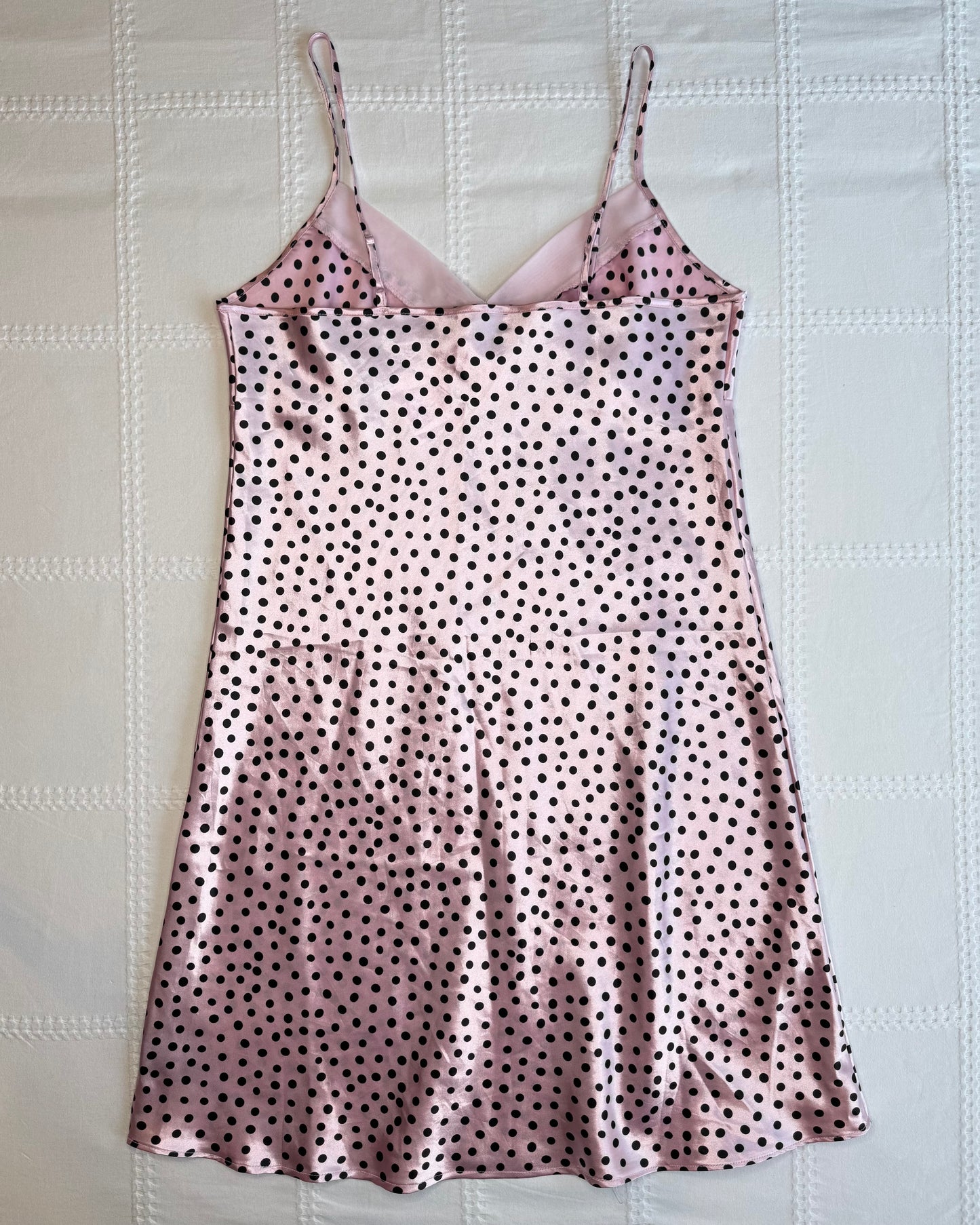 Polka Dot Babydoll Slip Dress