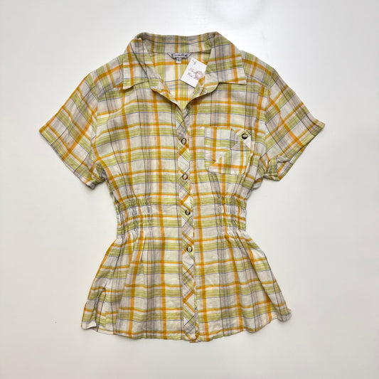 Plaid Cinched Shirt