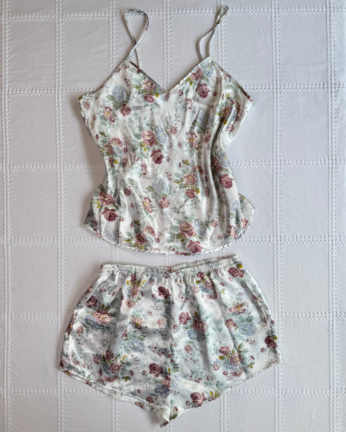 Satin Floral PJ Set