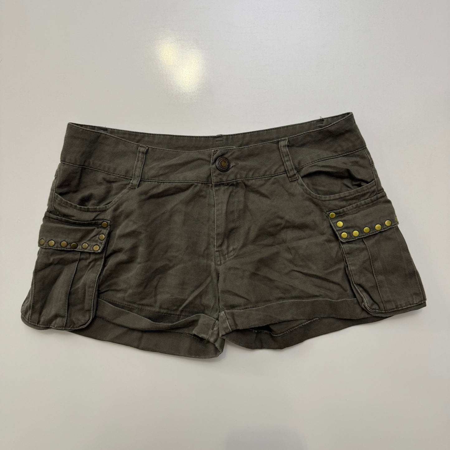 Green Cargo Shorts