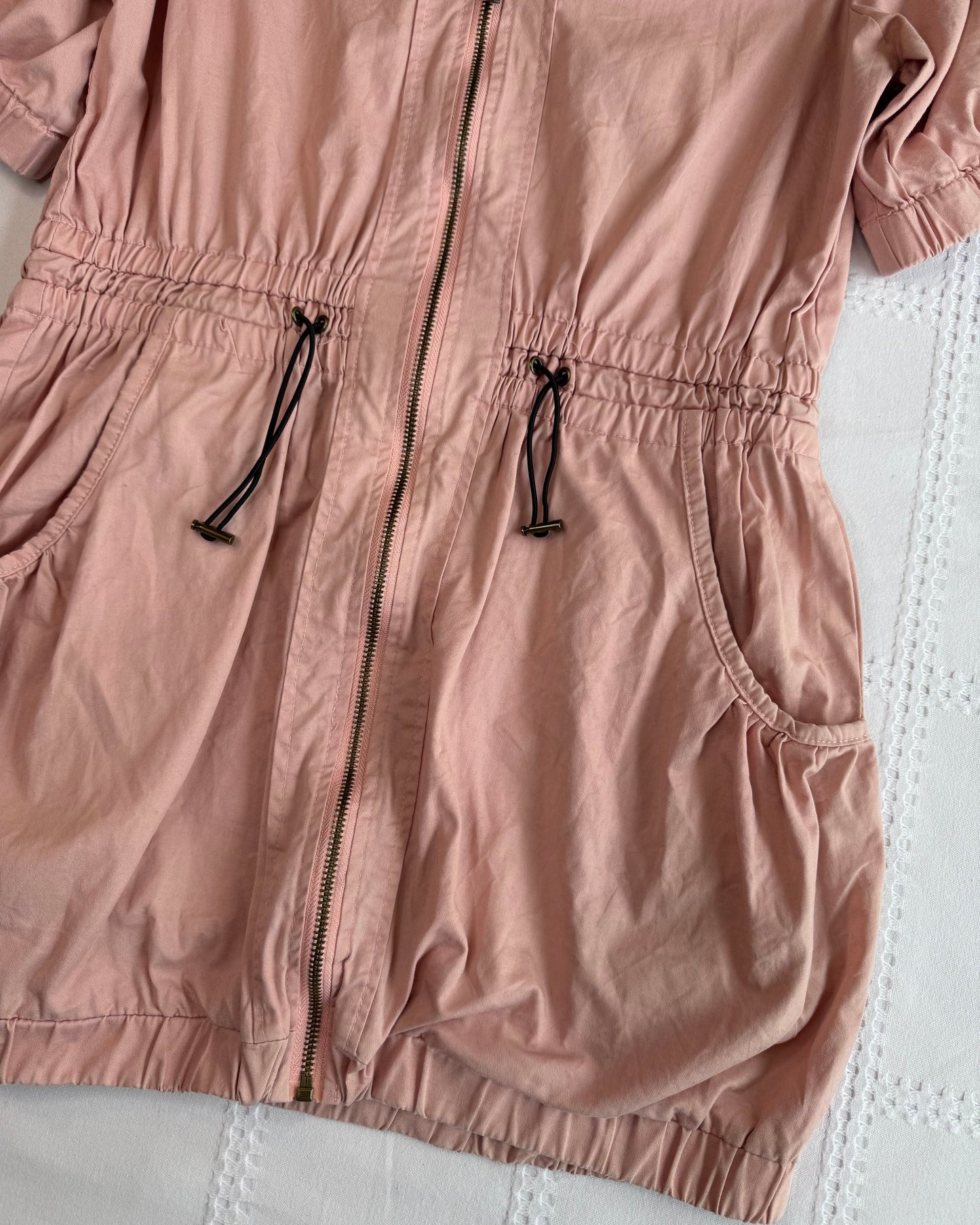 Pink Cargo Mini Dress