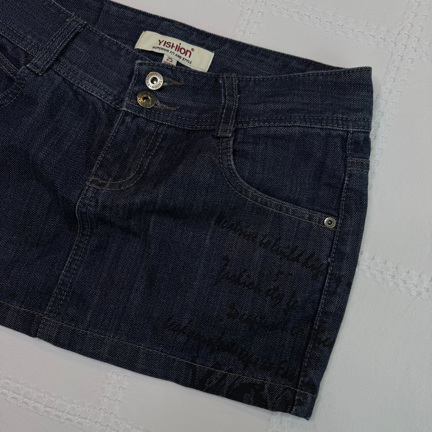 00s Low Rise Denim Mini