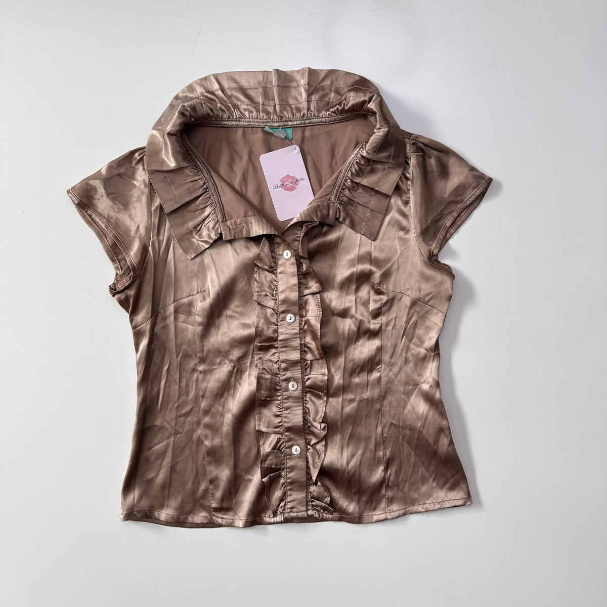 Satin Button Up Blouse