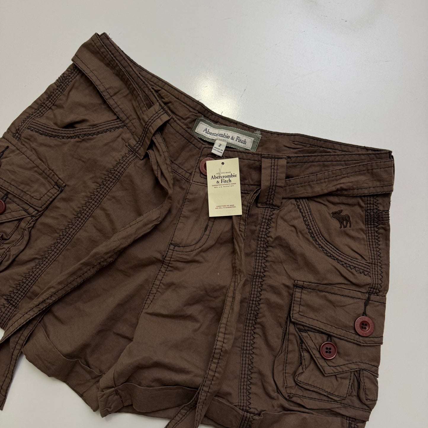 Brown Abercrombie Cargo Shorts
