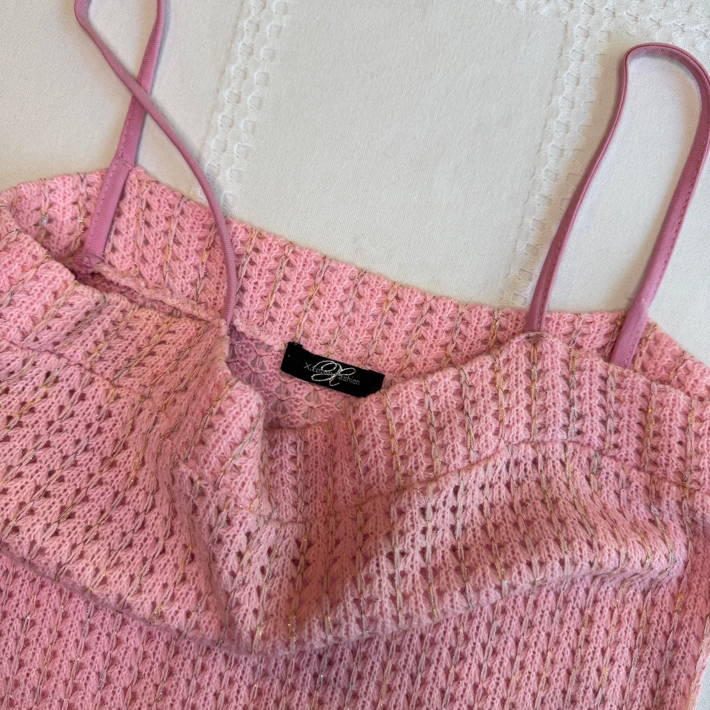 Pink Knit Cami Top
