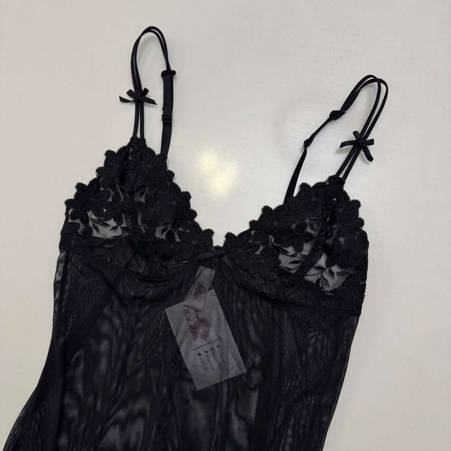 Black Lace Slip Dress