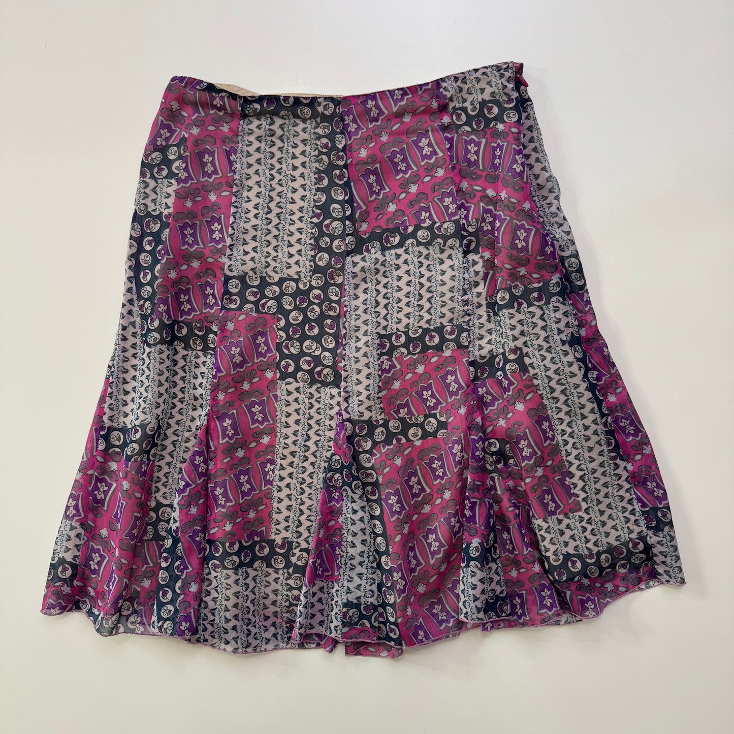 Patchwork Midi Skirt