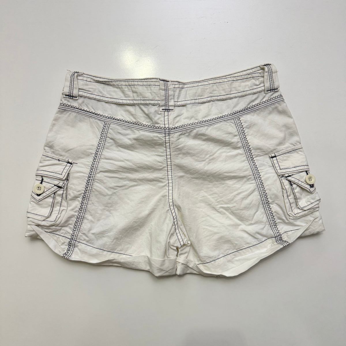 White Abercrombie Cargo Shorts