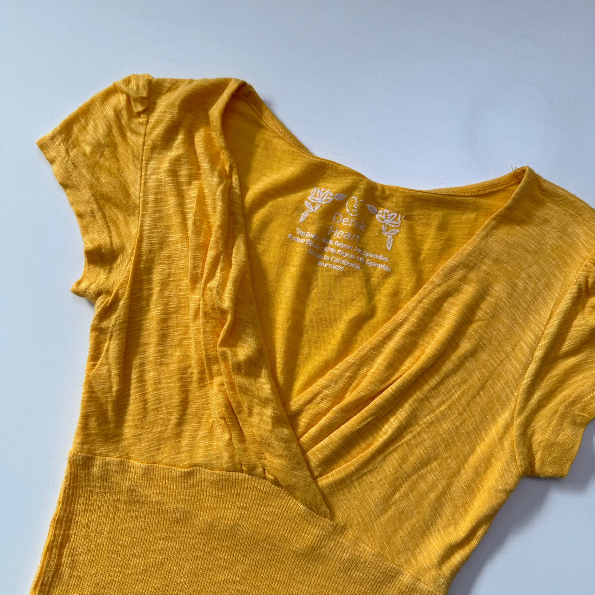 Yellow Crossover Top