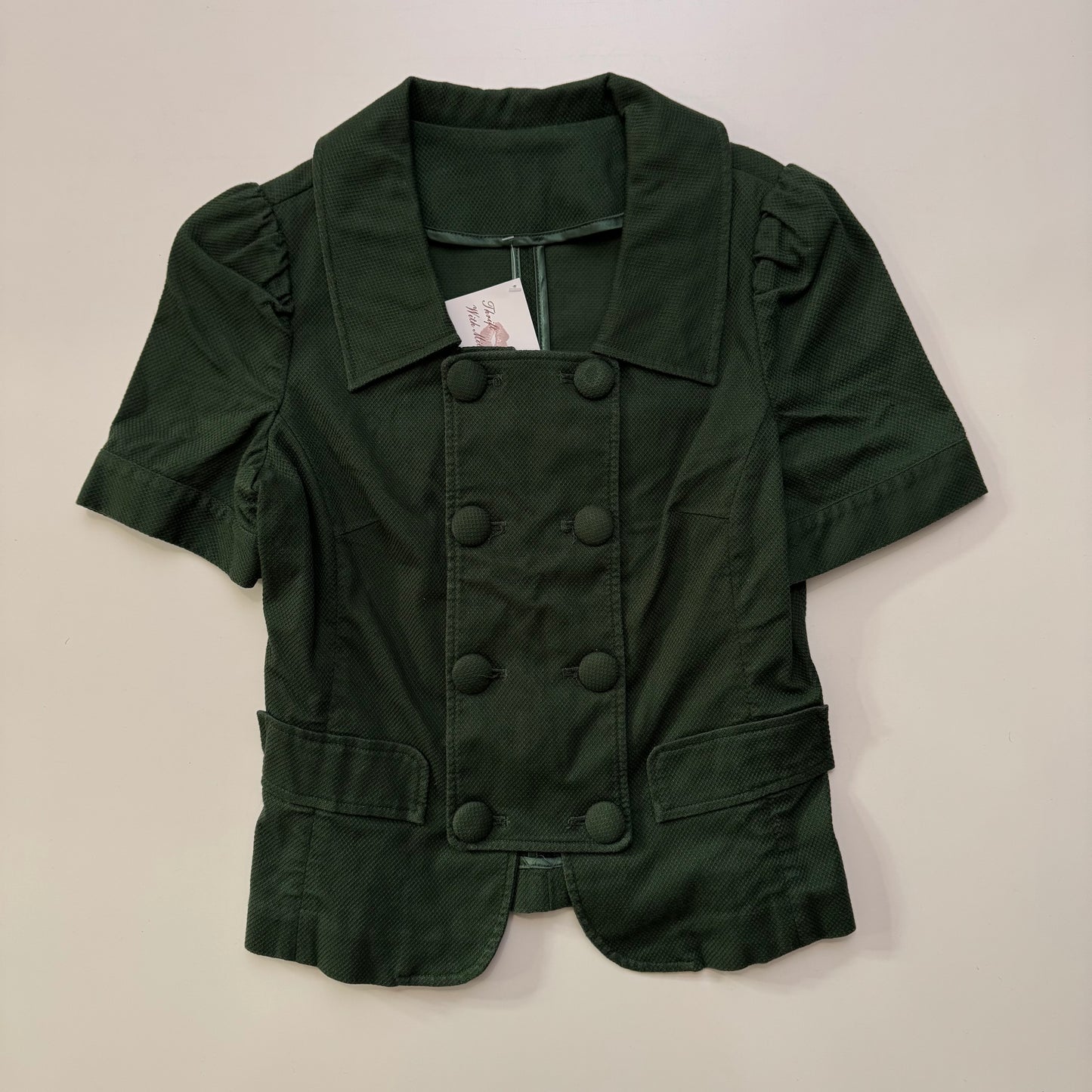 Green Short Sleeve Peacoat