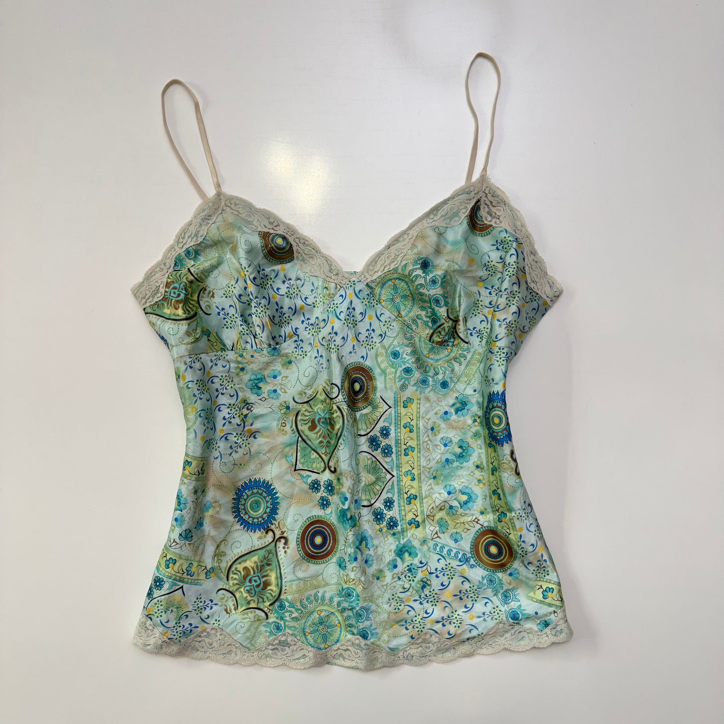 Patterned Babydoll Cami