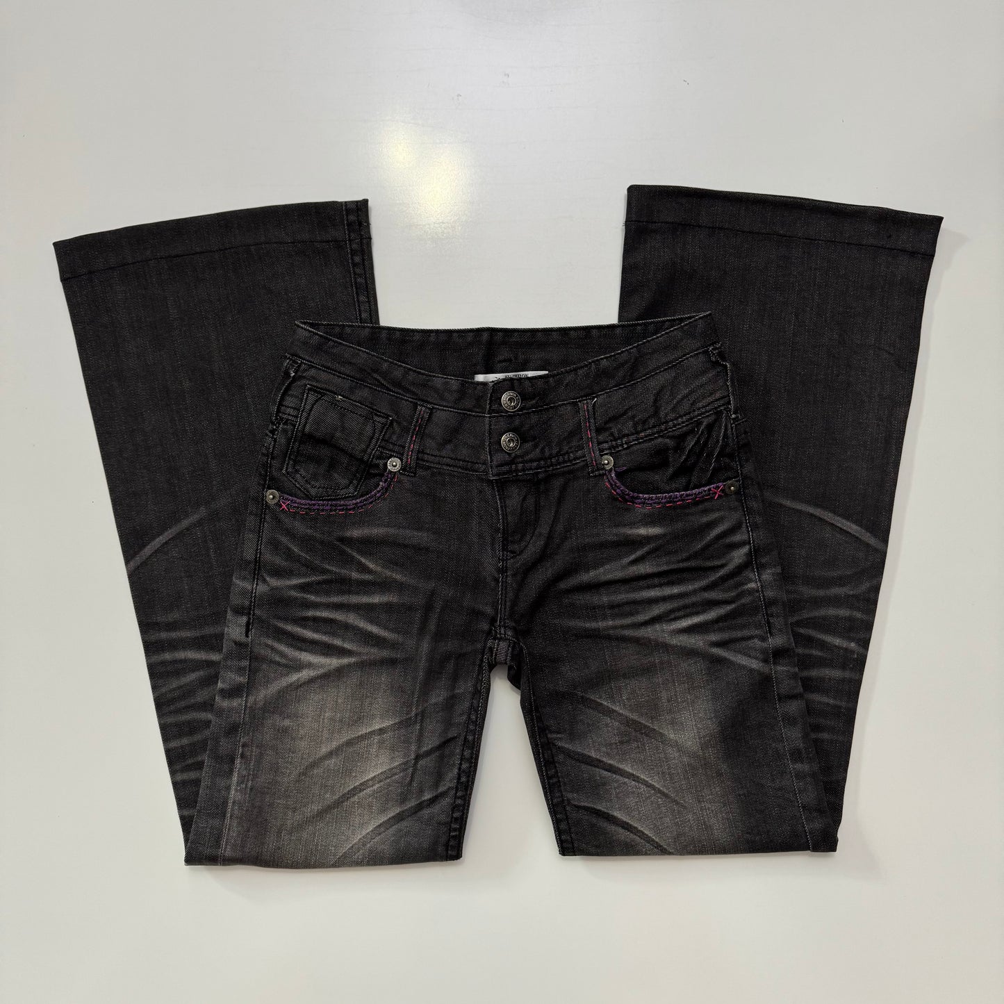 Low Rise Flare Jeans