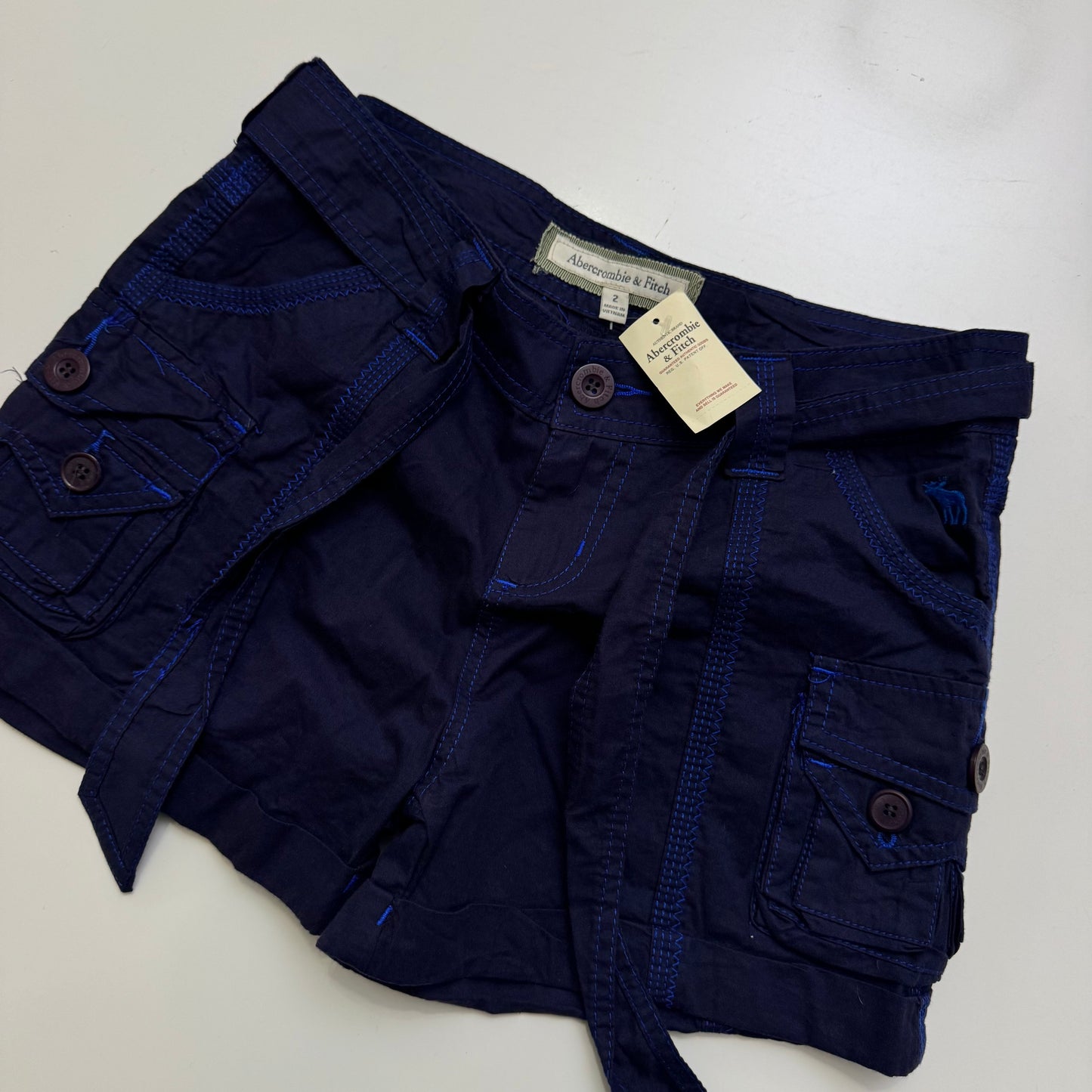 Blue Abercrombie Cargo Shorts